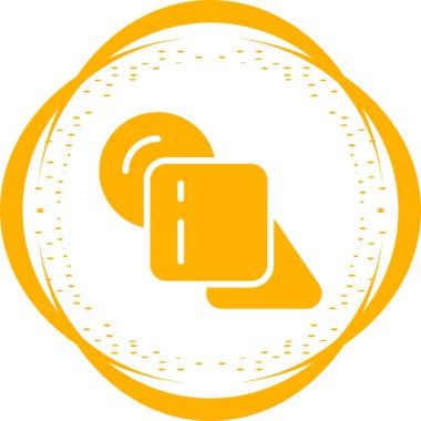 Geometrik web simgesi vektör çizimi