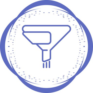 Filtre ağ simgesi, basit vektör illüstrasyonu