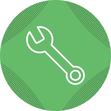 Spanner web simgesi vektör illüstrasyonu 