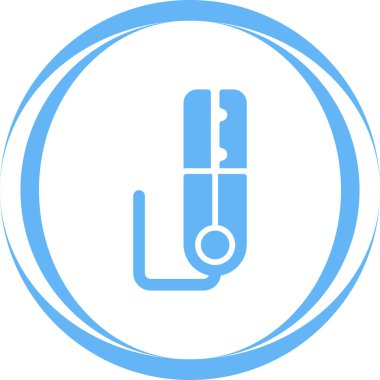 Zemin Clamp ağ simgesi vektör illüstrasyonu 