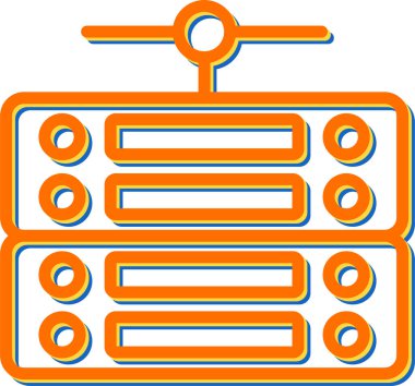 Sunucu web simgesi, vektör çizim