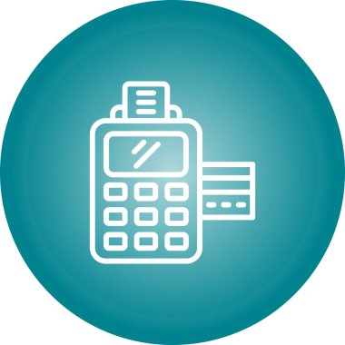 Manyetik Çizgili Okuyucu simgesinin vektör çizimi