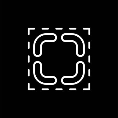 Büyütme Ağ simgesinin vektör illüstrasyonu