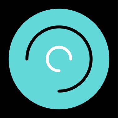 Çember olun. Web simgesi basit tasarım