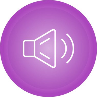 Ses hoparlörü web illüstrasyonu