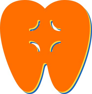 Diş Ağrısı web simgesi, basit illüstrasyon 