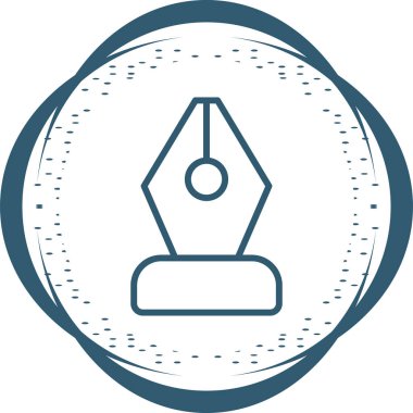 Nib kalem simgesi basit illüstrasyon