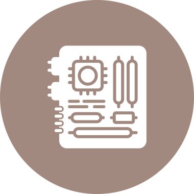 Anakart. Web simgesi basit illüstrasyon