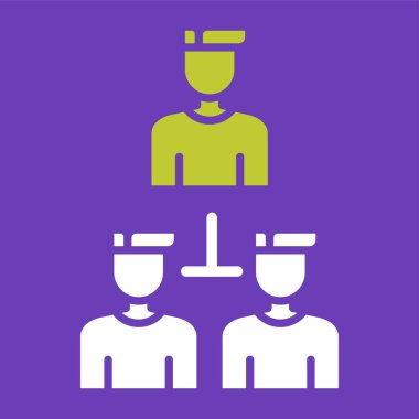organizasyon web simgesi vektör illüstrasyonu