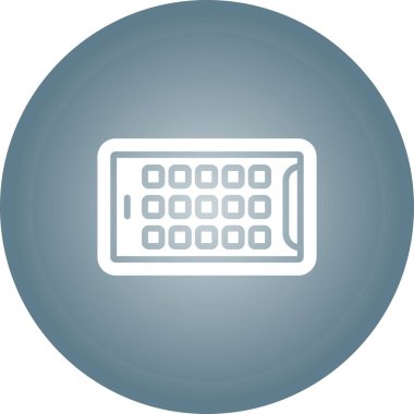 Tablet modern simgesinin vektör illüstrasyonu