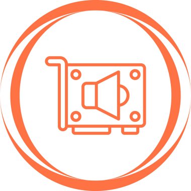 Ses Kart web simgesi vektör illüstrasyonu