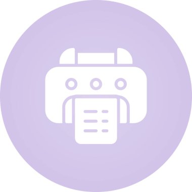 yazıcı simgesi web basit illüstrasyon