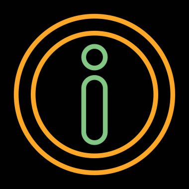 Bilgi. Web simgesi basit illüstrasyon 