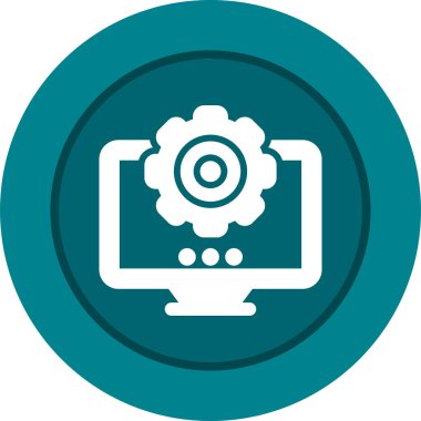 Ayarları satırı simgesi, vektör çizim 