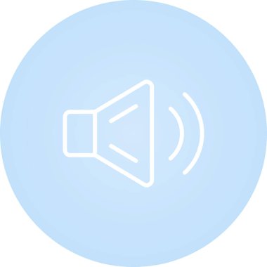 Ses hoparlörü web illüstrasyonu