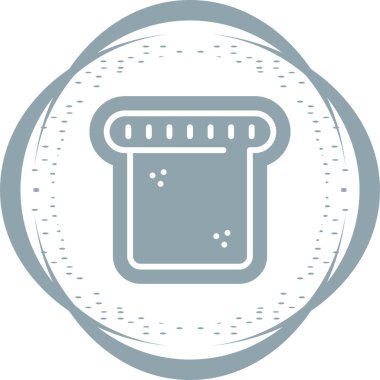 Tost Ağı simgesi, basit vektör illüstrasyonu