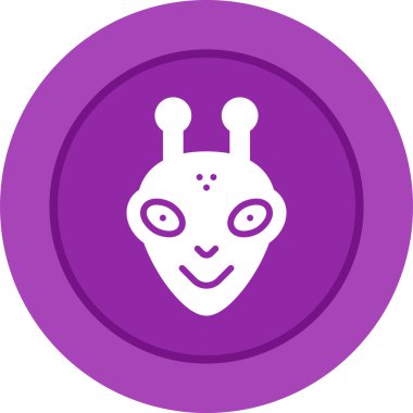  uzaylı vektör ağı simgesi