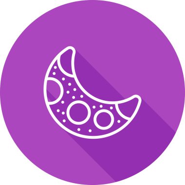 Ay ağ simgesinin vektör illüstrasyonu