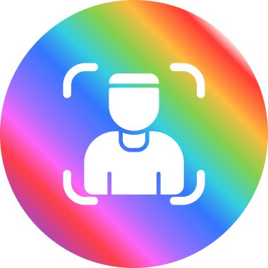 Fotoğraf Portresi simgesi, vektör illüstrasyonu basit tasarım