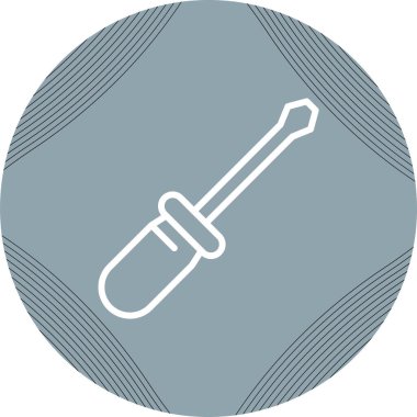 tornavida aracı simgesini, vektör çizim  