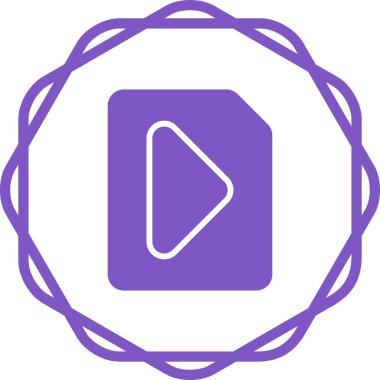 video dosyası simgesini, vektör çizim  