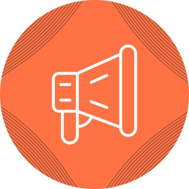 megafon web simgesi, vektör çizim