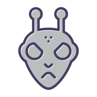  uzaylı vektör ağı simgesi