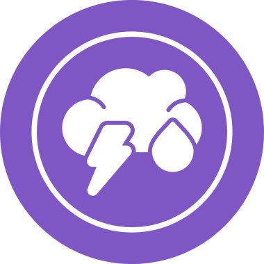 Bulut. Web simgesi basit illüstrasyon 