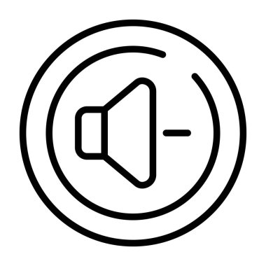 Ses hoparlörü web illüstrasyonu