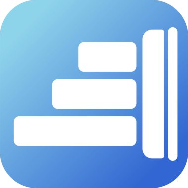 Web ve mobil için Sağ Hizalama simgesi, vektör illüstrasyonu