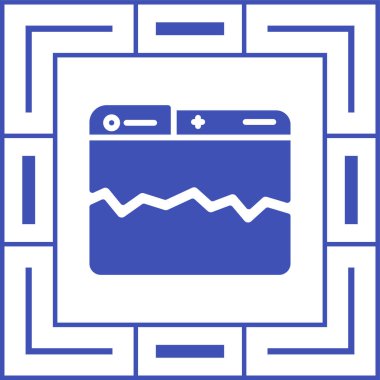 Kırık Bağlantı simgesi, vektör illüstrasyonu basit tasarım
