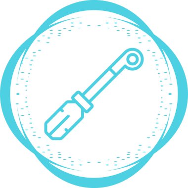 Boru ipliği. Web simgesi basit illüstrasyon