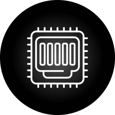 Ethernet web simgesinin vektör illüstrasyonu