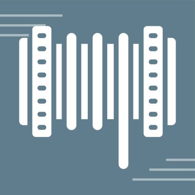 Kablo Roller simgesi, vektör illüstrasyonu