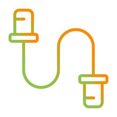 kablo bağlantı simgesi vektör illüstrasyonu 