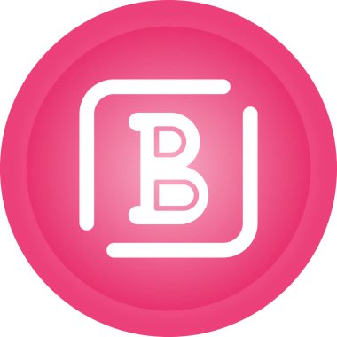 Kalın yazı tipi logo tasarım şablonu çizimi