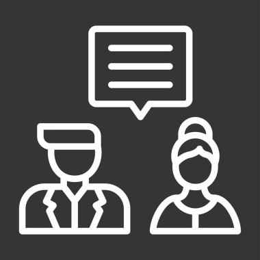 Tartışın. Web simgesi vektör illüstrasyonu