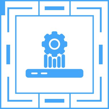 Servis vektör satırı simgesi olarak platform