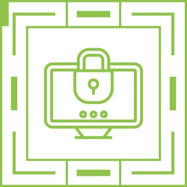 masaüstü web simgesi vektör çizimi