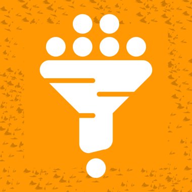 Filtre ağ simgesi, basit vektör illüstrasyonu