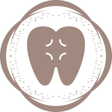 Diş Ağrısı web simgesi, basit illüstrasyon 