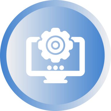 Ayarları satırı simgesi, vektör çizim 