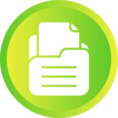 Belgelerin olduğu klasör. Web simgesi basit illüstrasyon