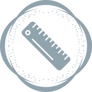 cetvel simgesinin vektör illüstrasyonu