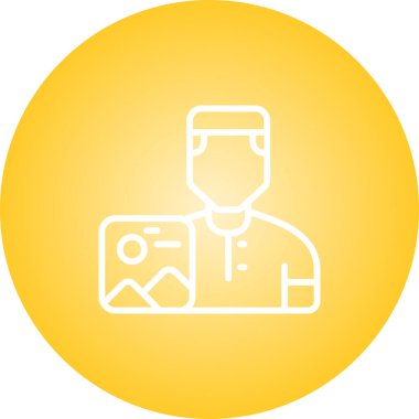 user icon, vector illustration simple design