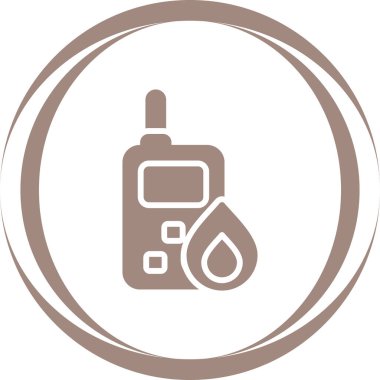 Beyaz arkaplan, vektör illüstrasyonunda radyo simgesi veya logo izole işareti