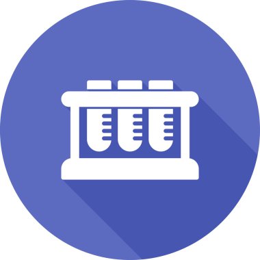 Test Tüpü Rafı simgesinin vektör çizimi