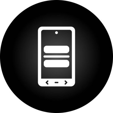 cep telefonu simgesi, vektör illüstrasyon tasarımı 