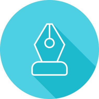 Nib kalem simgesi basit illüstrasyon