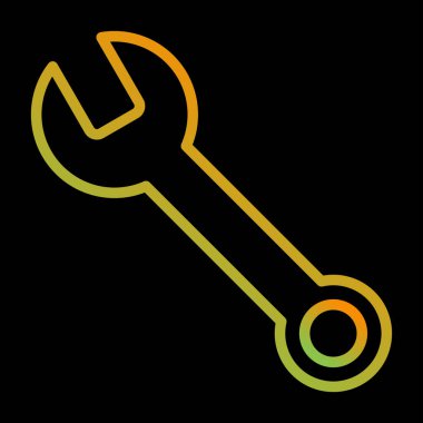 Spanner web simgesi vektör illüstrasyonu 